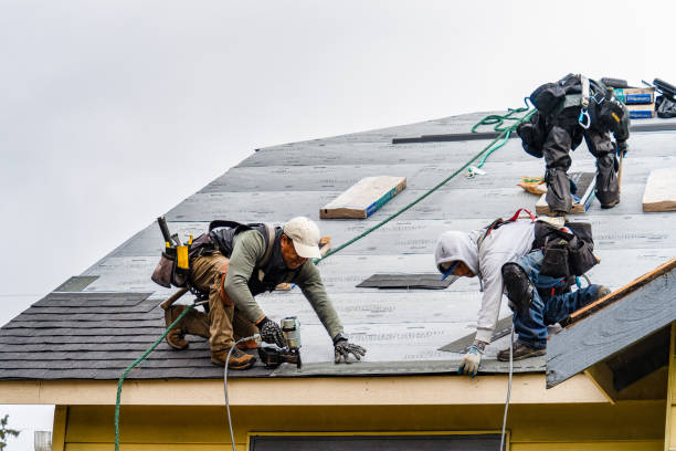 Professional Metal Roofing technician working in Stanton, MI